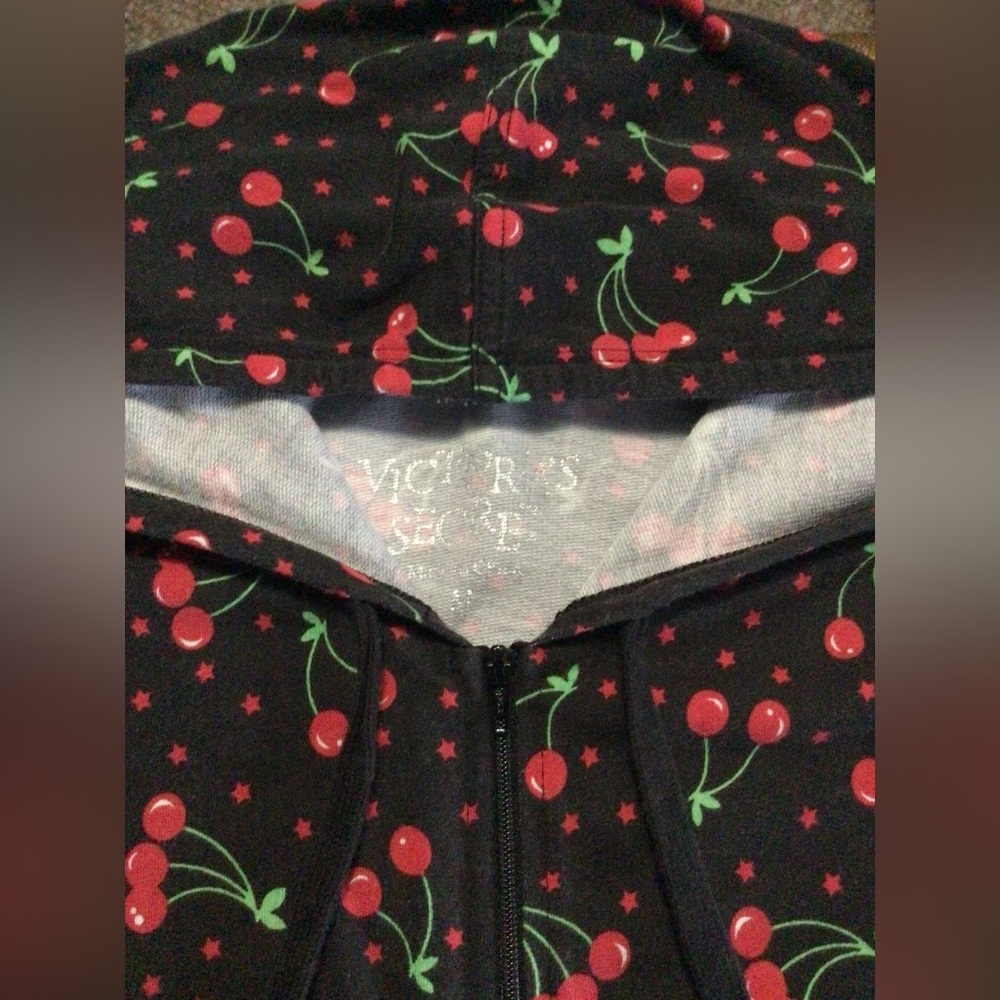 Victoria’s Secret Cherry zippered hoodie. - Picture 5 of 6